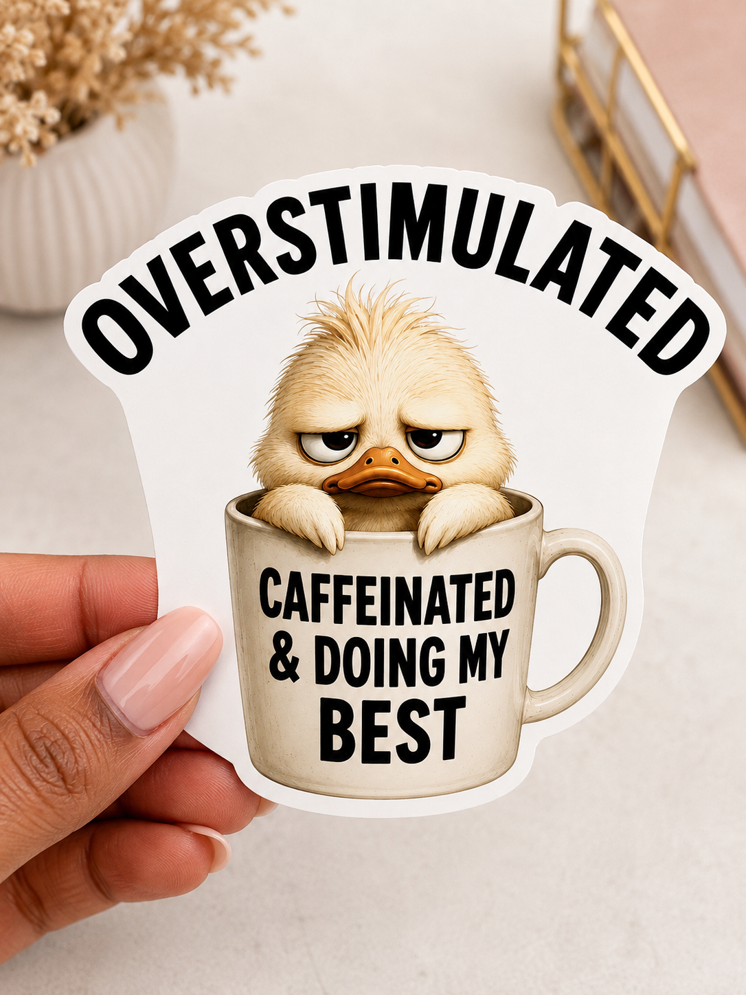 Overstimulated Sticker