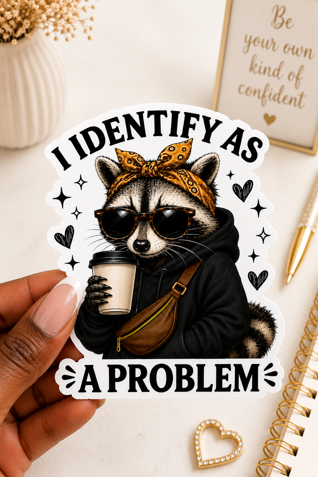 I Identify as a Problem sticker