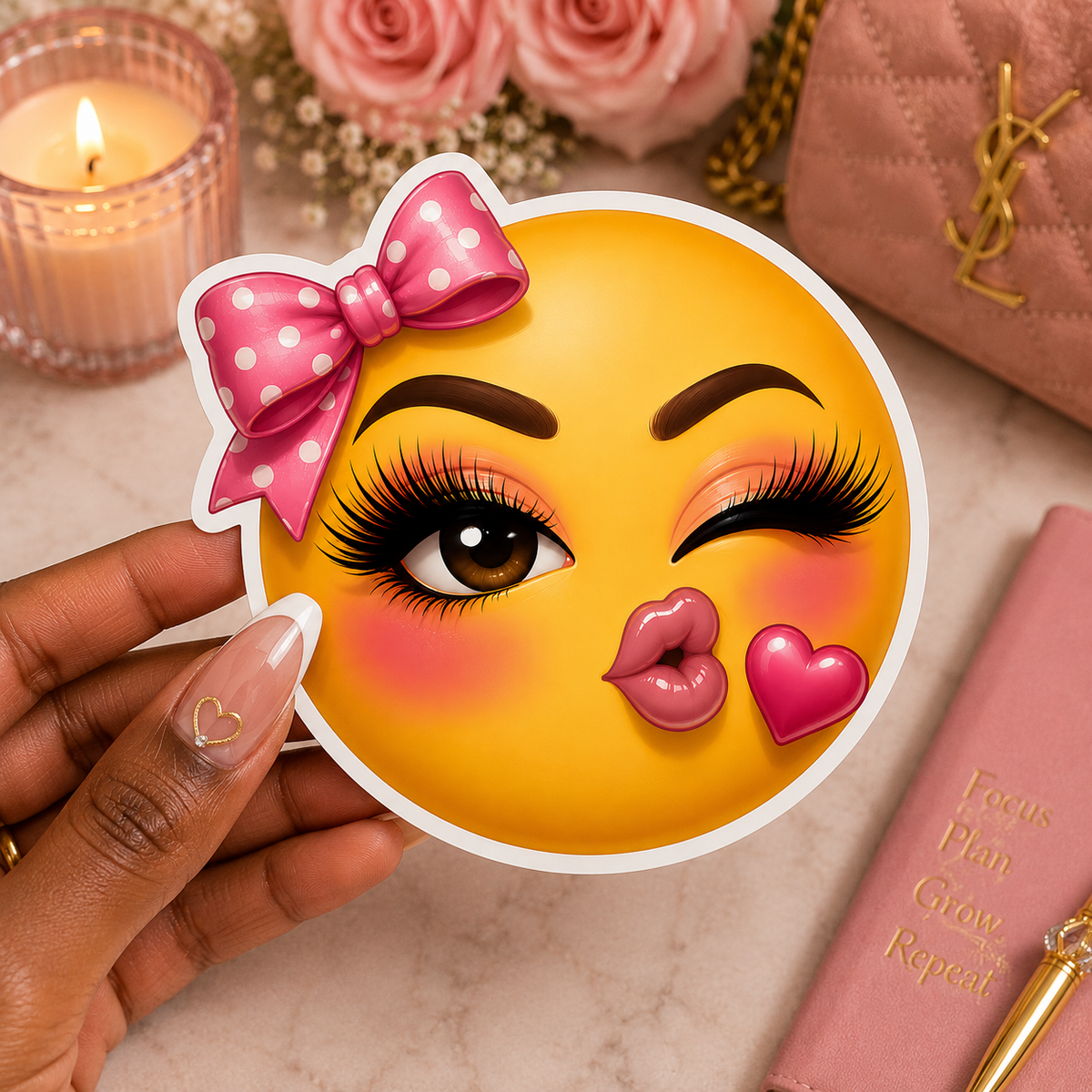 Kiss & Wink Sticker