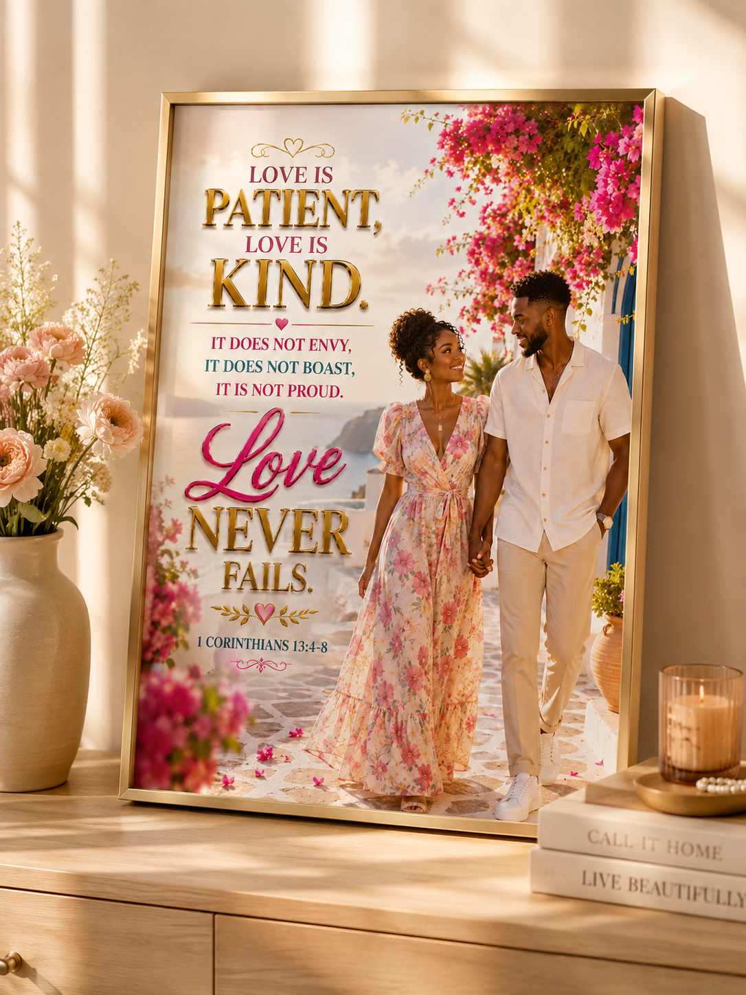 Love Never Fails Wall Art