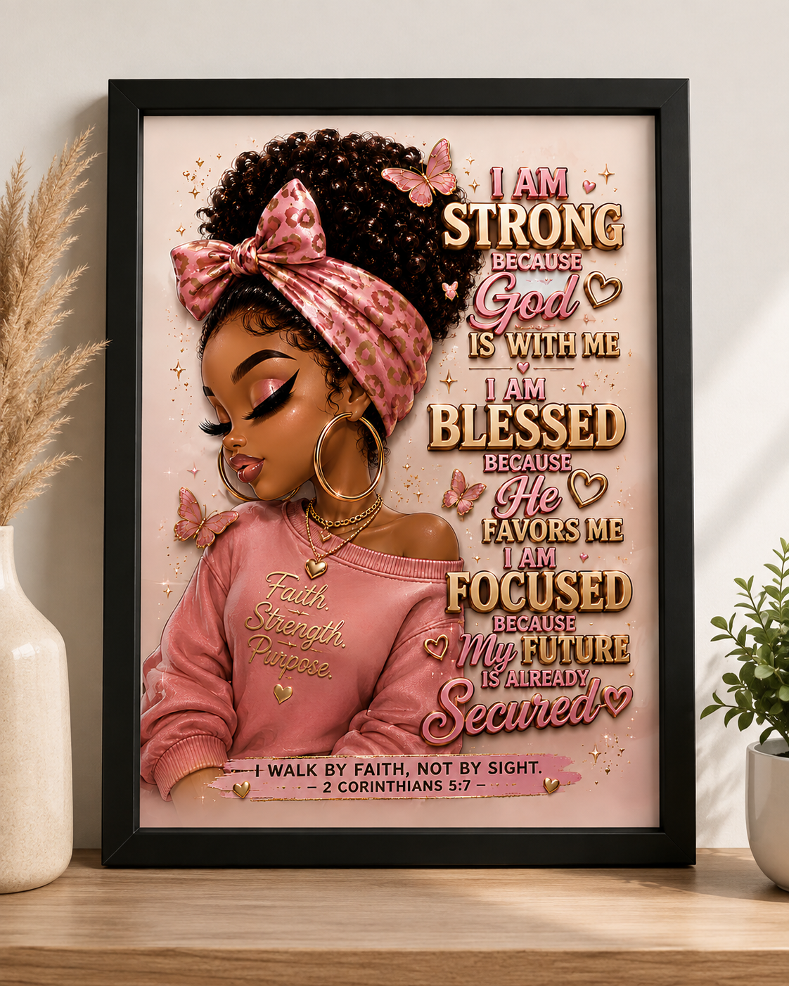 Faith, Strength & Purpose Wall Art