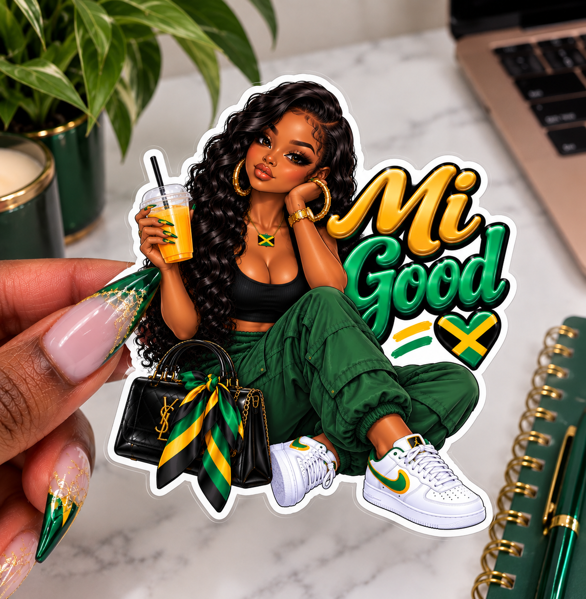 Mi Good Jamaican-Inspired Sticker