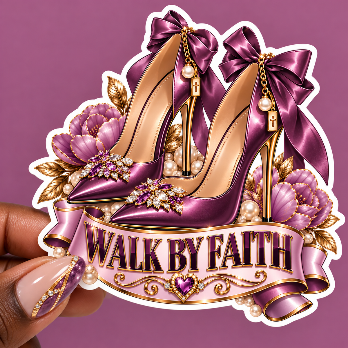 Walk by Faith – Luxury Stiletto Sticker