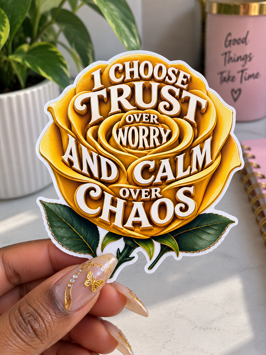 Choose Trust Over Worry Sticker