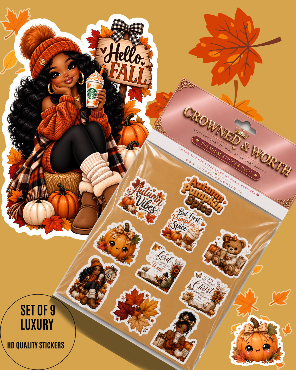Autumn Pumpkin Spice Sticker Pack