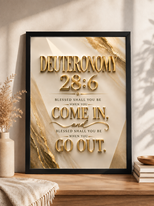 Deuteronomy 28:6 Wall Art