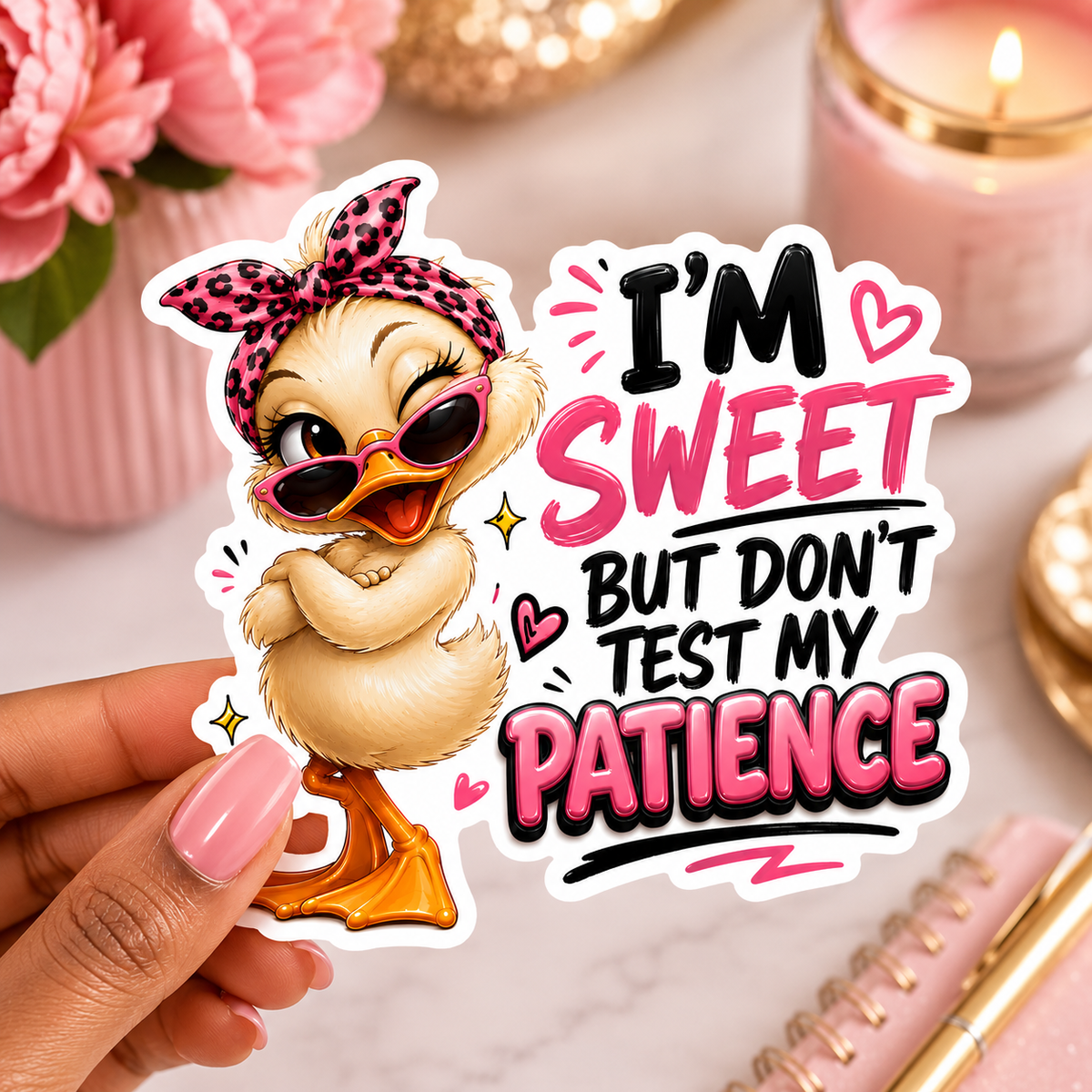 Sweet but Don’t Test Me Sticker