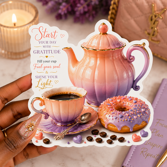 Start Your Day Sticker