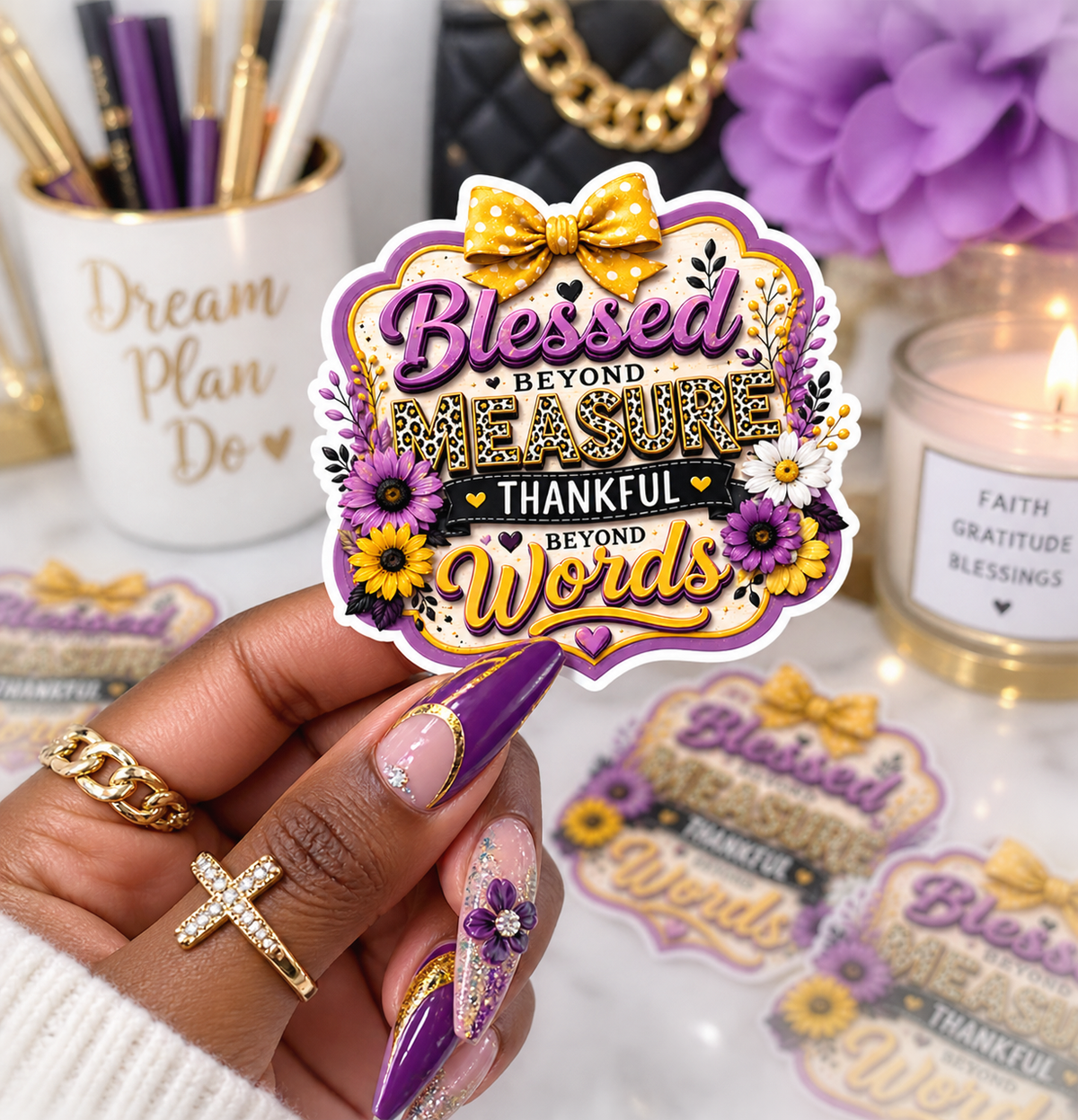 Blessed Beyond Measure Sticker