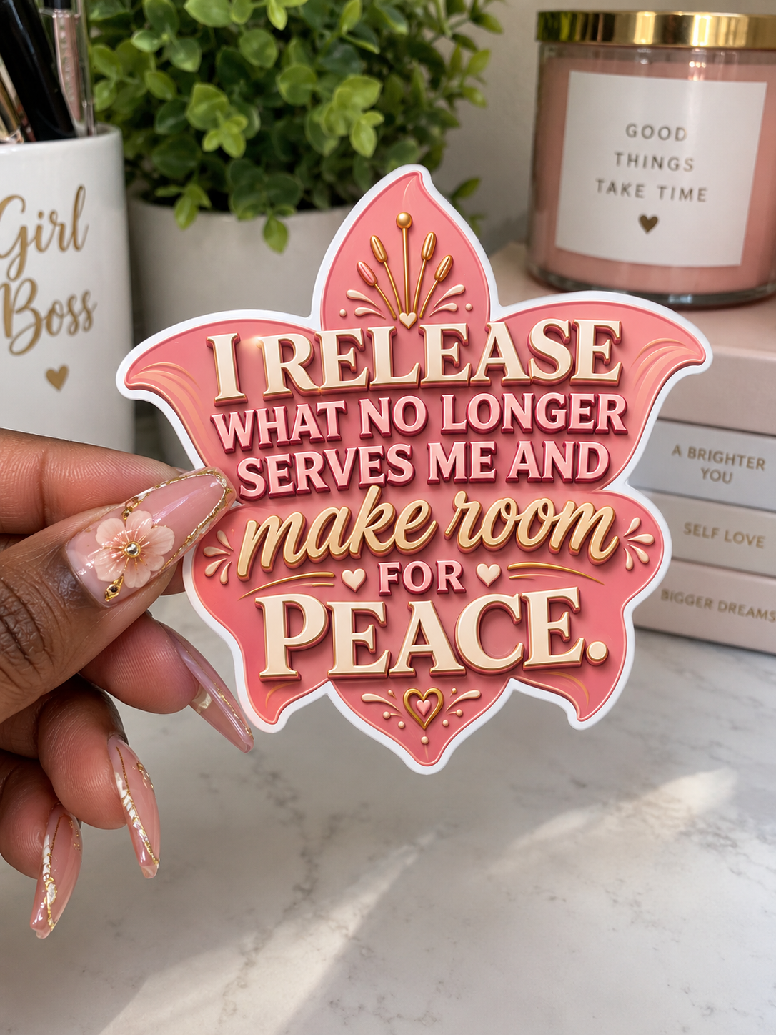 Release & Make Room for Peace Sticker