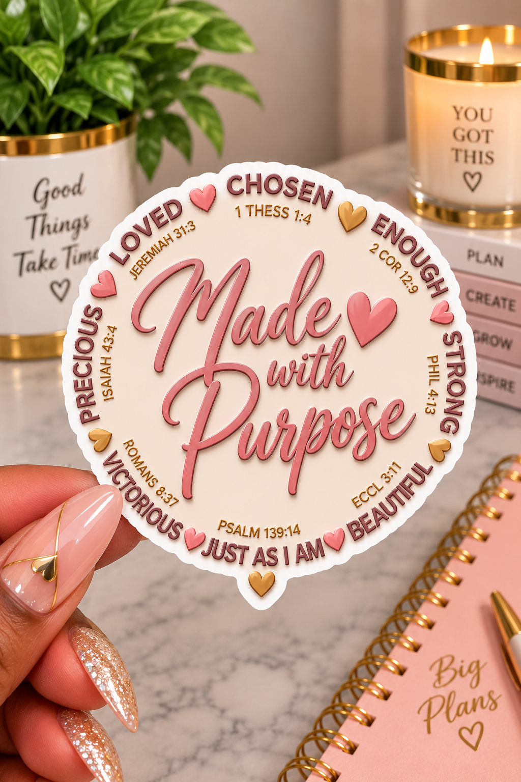 Made With Purpose – Inspirational Christian Sticker