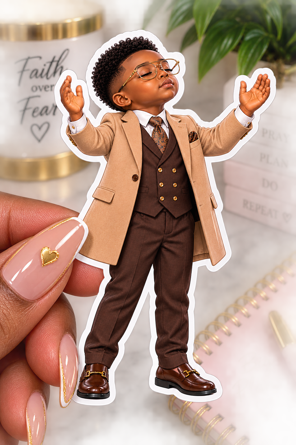 Faith-Filled Little Gentleman Sticker
