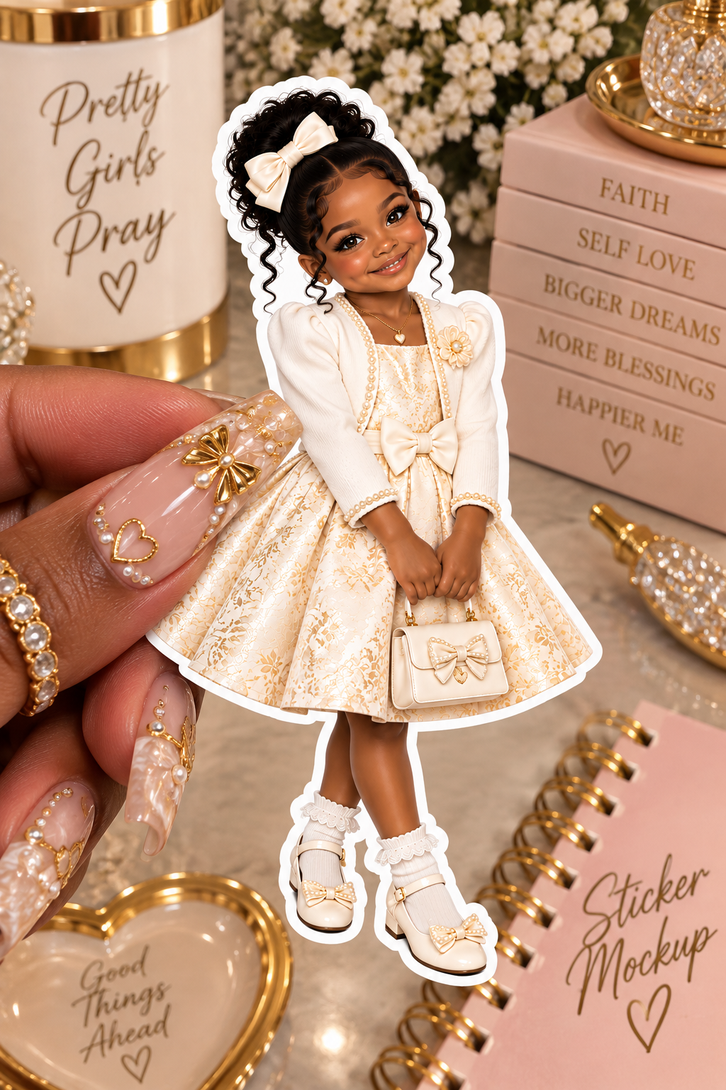 Elegant Little Lady Sticker