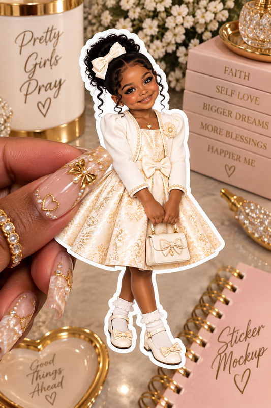 Elegant Little Lady Sticker